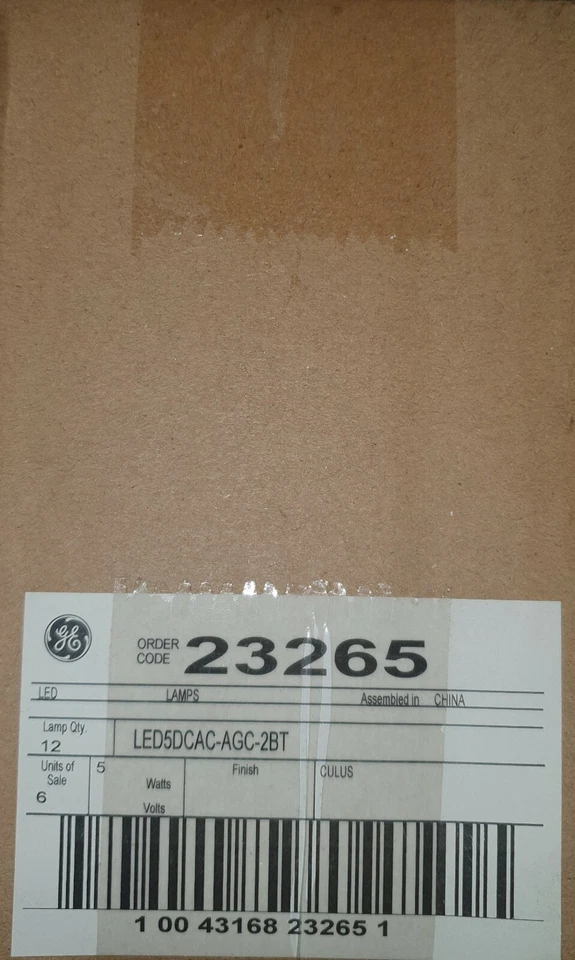 GE 23265 CAC LED 5W 500 Lumens 80 CRI Candelabra E12 Dimmable Qty 12 - Image 3 of 3