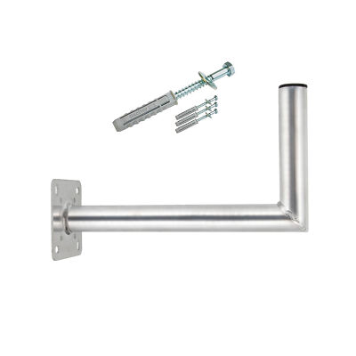 PremiumX 40cm Wandhalter Aluminium SAT Antennenhalter ALU Wand Halter Schrauben