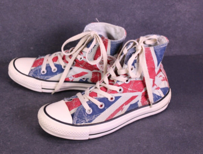 Converse Sneaker Chucks All Star Classic Hi Gr. 36,5 Union Jack Flagge UK BC862