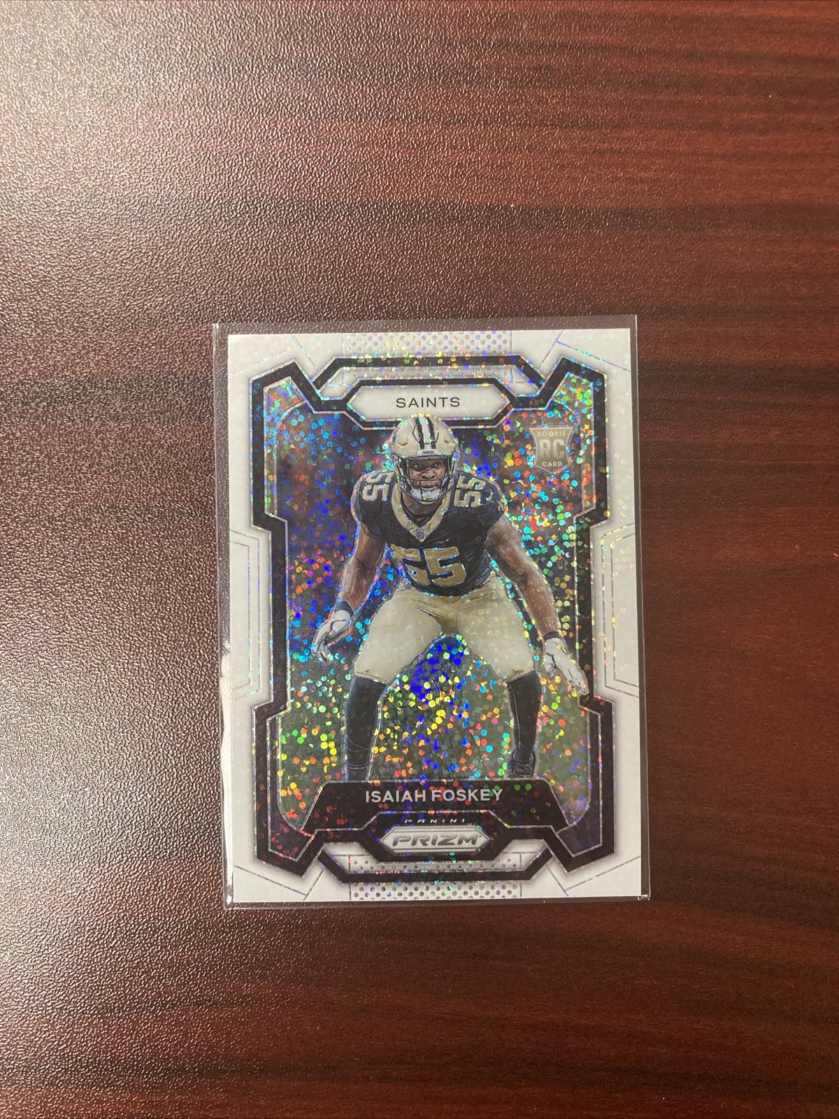 Isaiah Foskey Panini Prizm #373 White Sparkle