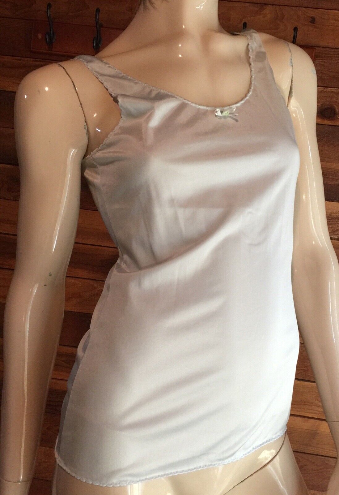 VINTAGE PHILMAID SILVER SIZE SMALL CAMISOLE   #9068
