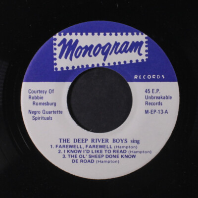 DEEP RIVER BOYS: farewell, farewell + 5 MONOGRAM 7