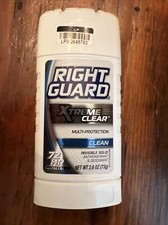 1 Right Guard Xtreme Clear Fresh, Clean Invisible Solid Antiperspir  Deodorant