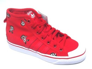 girls red trainers