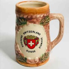 Vintage Switzeland Beer Stein Mug Souvenir Small Suisse Sweiz Grindelwald 7.5 cm