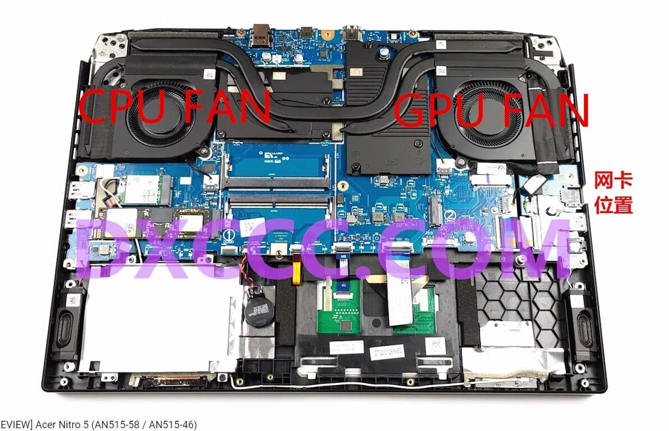 LAPTOP FAN FOR ACER N22C1 AN515-58-51R3 AN515-58 AN515-46 CPU COOLING FAN - Image 2 of 4