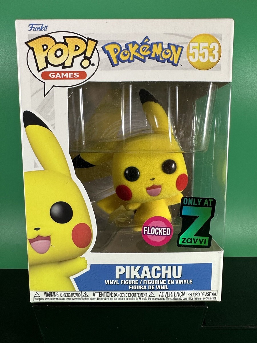Funko Pop! Games Zavvi Exclusive Pikachu (Waving Flocked