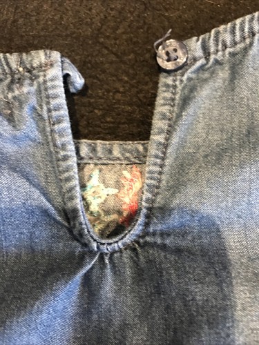 Lucky Brand Denim Embroidered Short Sleeve Blouse Top Shirt 24 months 2T - Picture 8 of 8