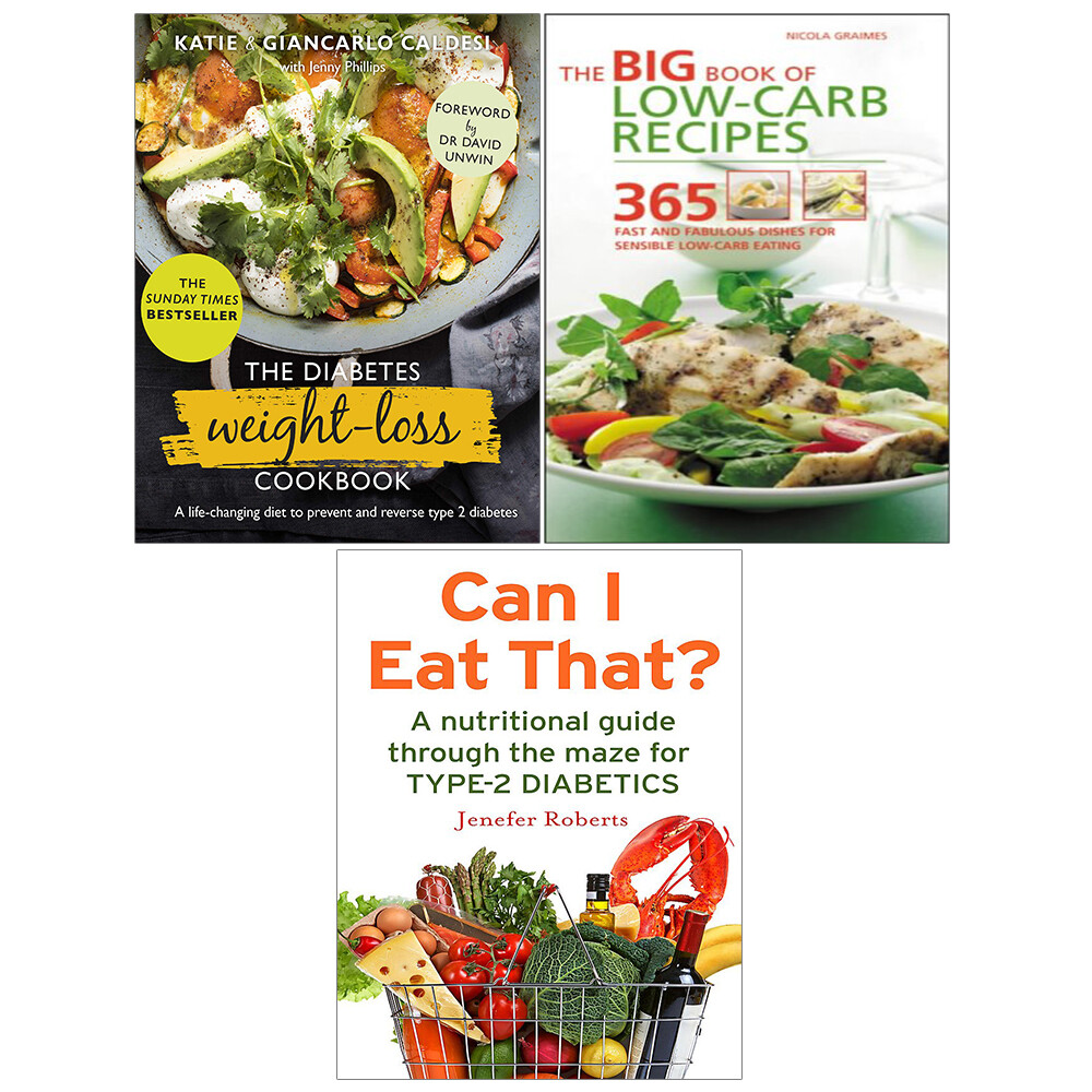 The Diabetes Weight-Loss Cookbook, Can I Eat That? 3 Books Collection Set New