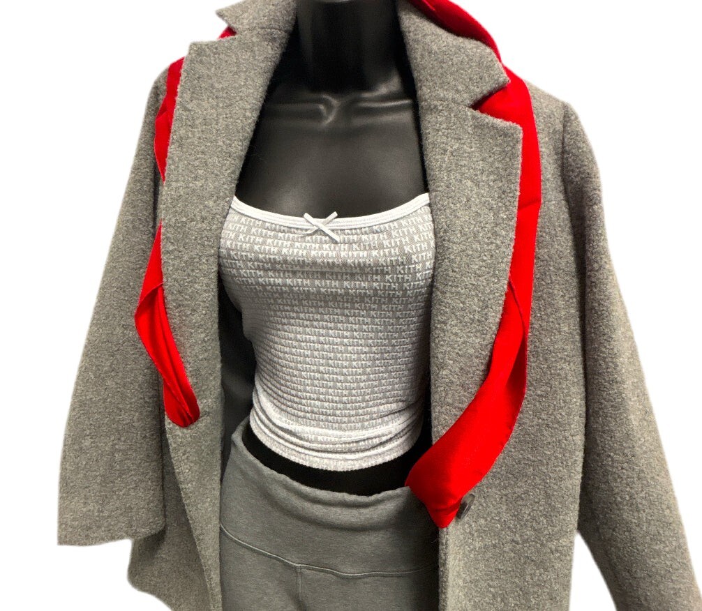 Kith white bow detailed tank top in size large