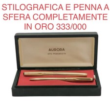 AURORA 98 GL Oro 333/000 Gran Lusso Penna stilografica 14 Kt. e Penna a sfera