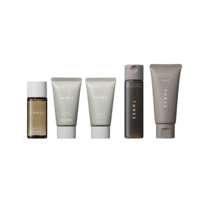 THREE Men s Balancing Stem & Hair Care Trial Set | Travel Size Japan
