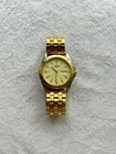 Vintage Seiko Pulsar Watch Men Lume Dial Two Tone Daydate V533-8D00 New Battery