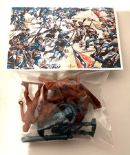 1960's MPC Civil War Ring Hand Soldiers 54 mm 8, with Header Card in plastic bag