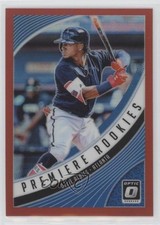 2018 Panini Donruss Optic Premiere Rookies Red Prizm 14/99 Ozzie Albies #PR5 fo7