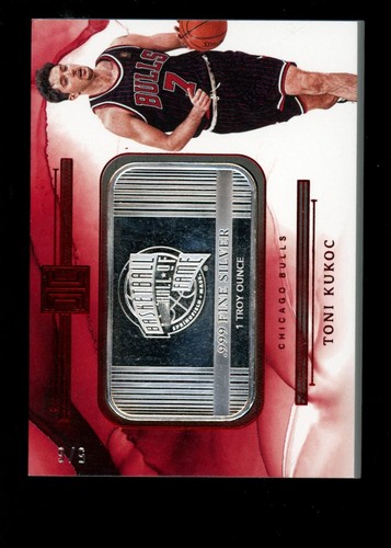 2022-23 Panini Impeccable #3 Toni Kukoc Silver Bar HOF Logo #/6