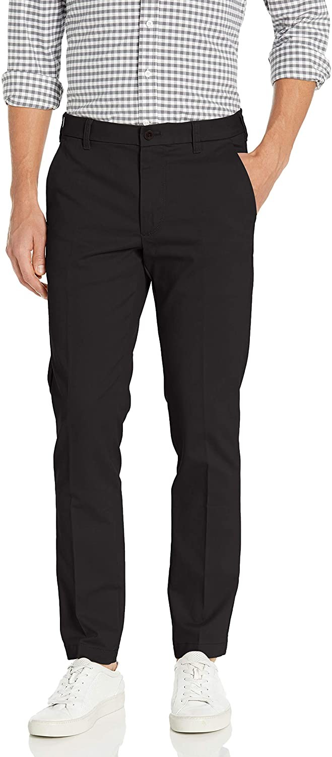 IZOD Mens Flat Front Slim Fit Performance Stretch Chino Pant 12790₽