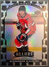 2020-21 Upper Deck Allure #86 NHL Shield 2005 Alexander Alexeyev Rookie Card. rookie card picture