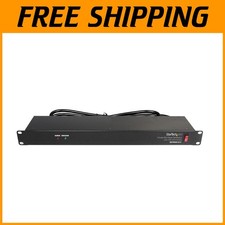 1U Rack Mount PDU Power Strip - 8 Outlets, Surge Protection
