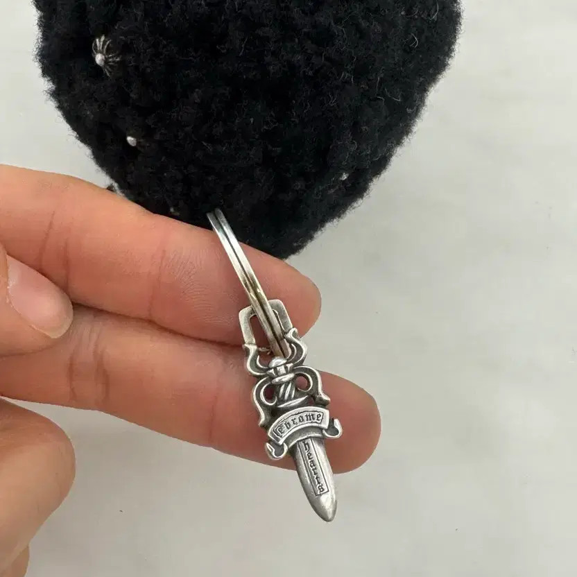 Chrome Hearts Dice Fuzzy Keychain - Used, Slight Wear thumbnail 8