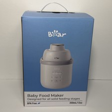Bear NutriEase AllStage Stainless Steel Baby Food Maker Steamer/Blender