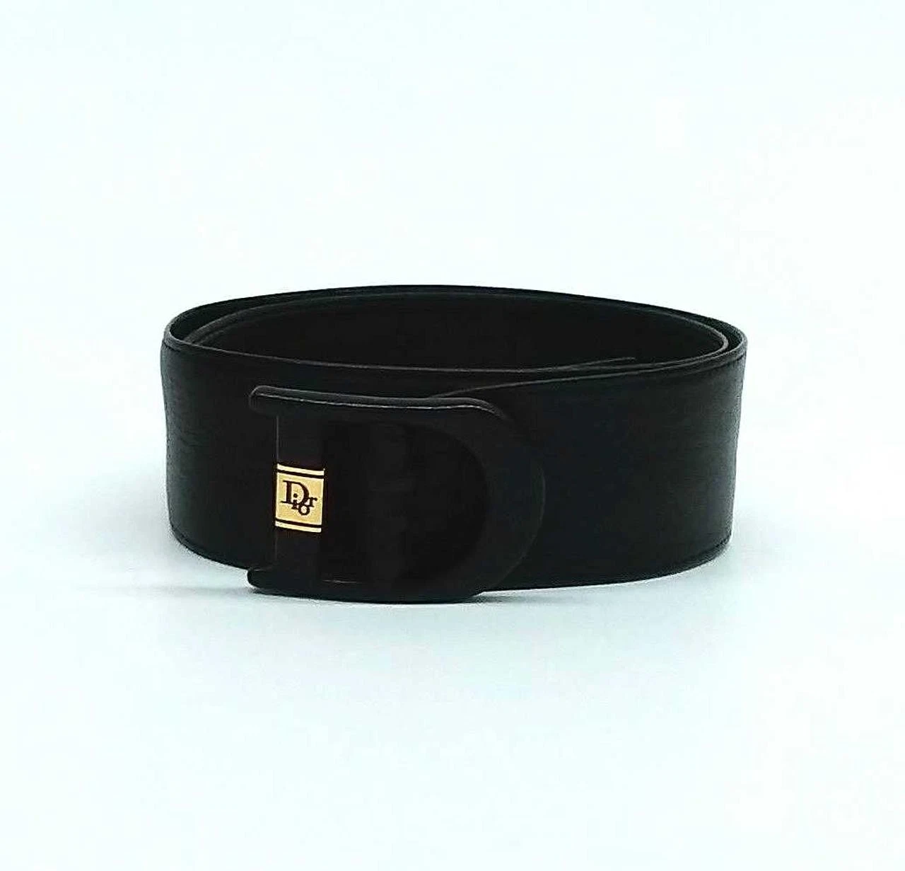 Authentique ceinture Christian Dior modèle N° Ceinture femme noire japon
