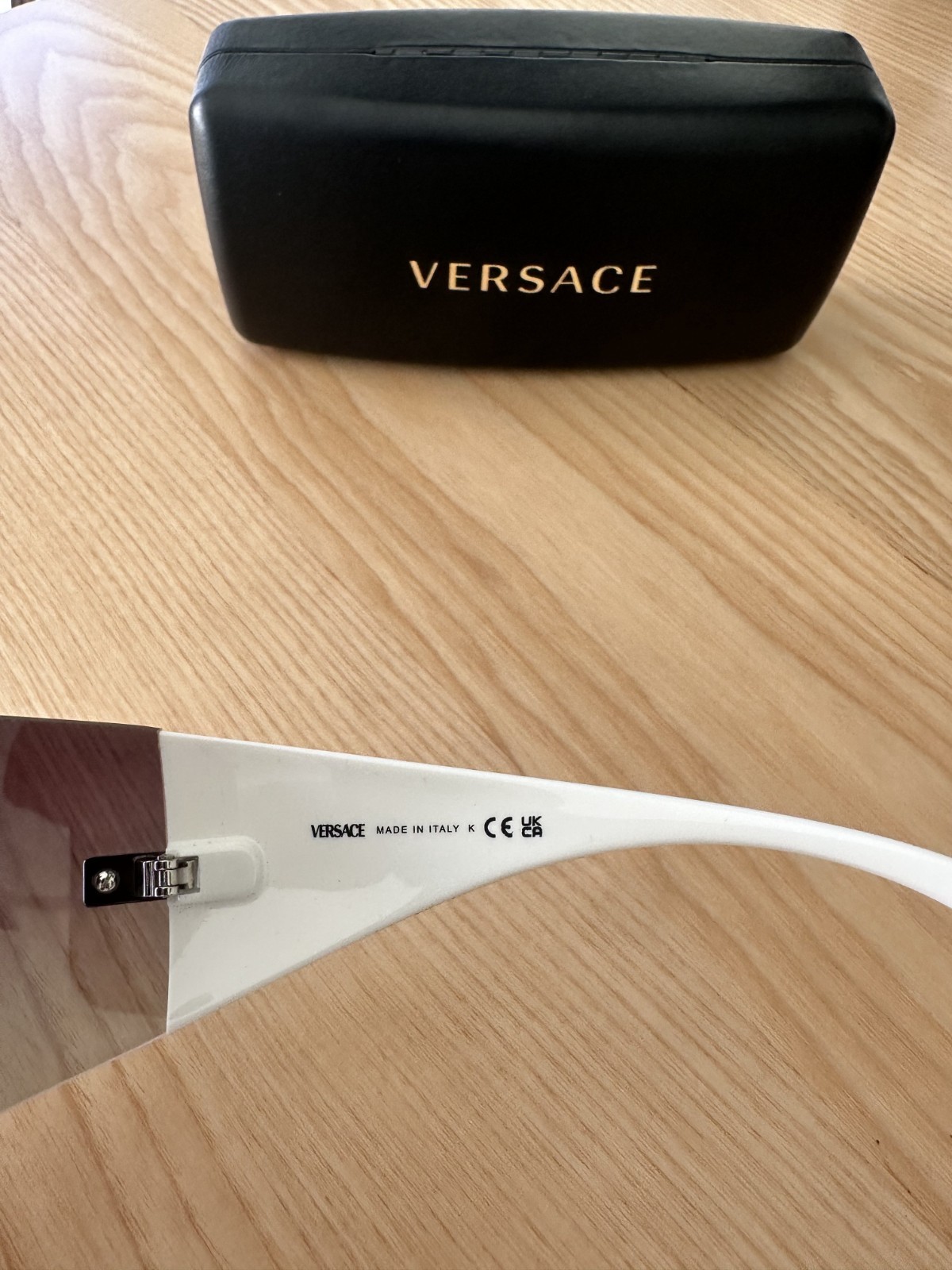 Versace 0VE2054 10008G Silver-White/Grey Gradient Shield Women's Sunglasses thumbnail 6