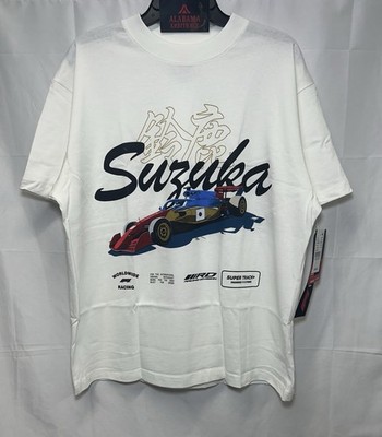 Formula 1 x Pacsun Suzuka City Racer T-Shirt Cream Size Lg NWT
