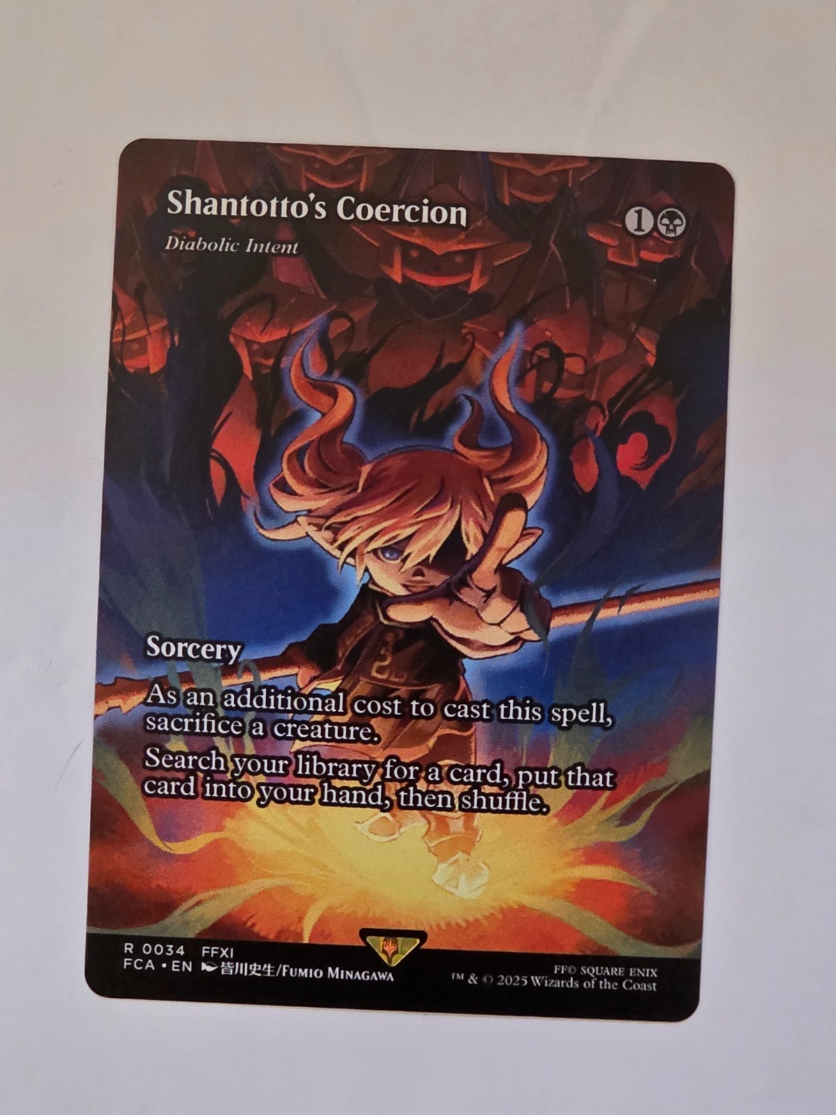 Shantotto's Coercion - Diabolic Intent Reg - Final Fantasy FCA - MTG - NM