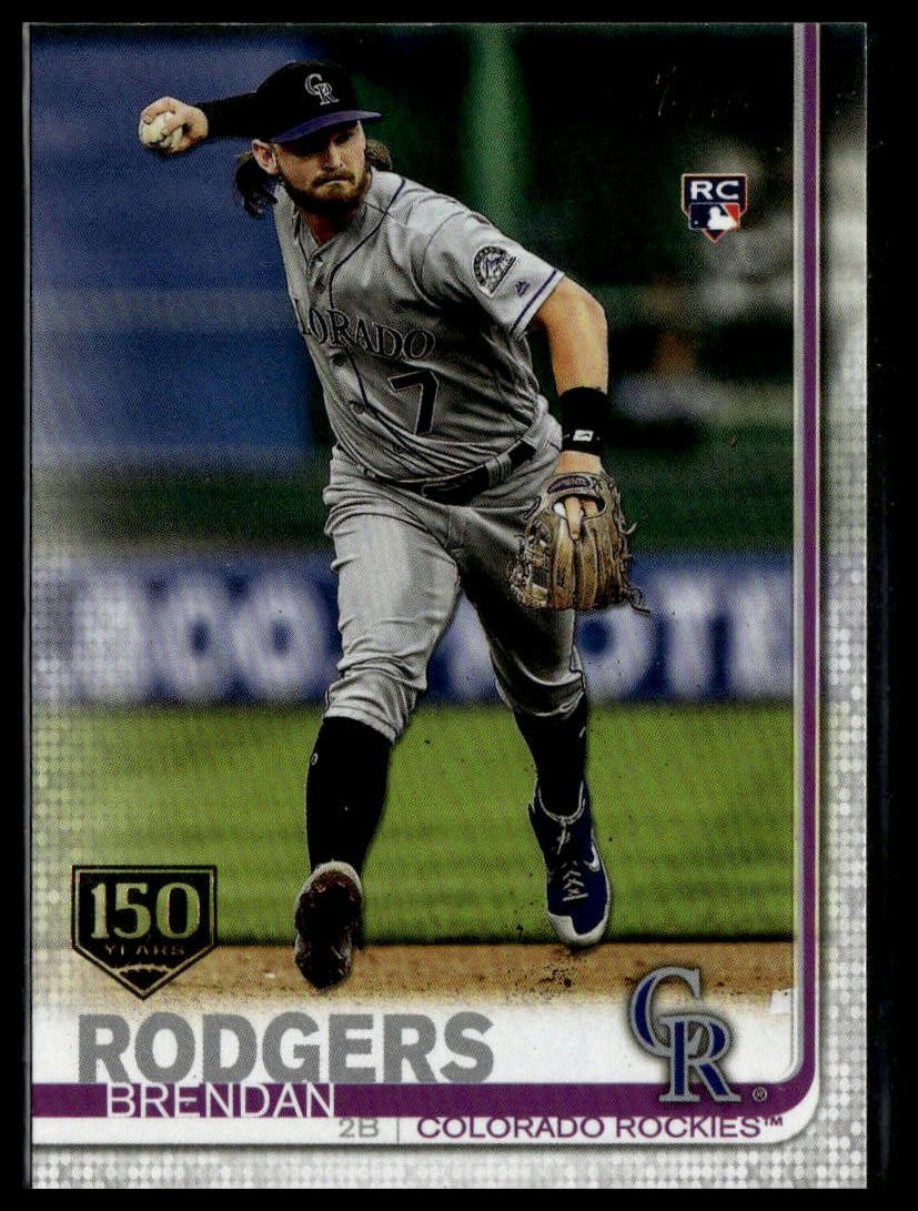 2019 Topps Update #US299 Brendan Rodgers 150th Anniversary RC