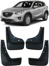 Genuine Front & Rear Splash Guards Mud Flaps Fender For 2013-2016 Mazda CX5 CX-5