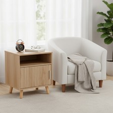 Bedside Table Drawer Cabinet End Side Table Bedroom Furniture Storage Nightstand