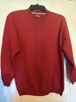 Vintage 90 s JERZEES Boys XL Red 16-18 Crew Sweatshirt 
