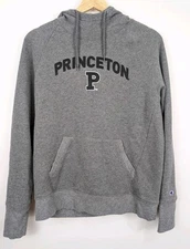 Princeton University Tigers Champion Hoodie Sweatshirt  Womens Medium Gray