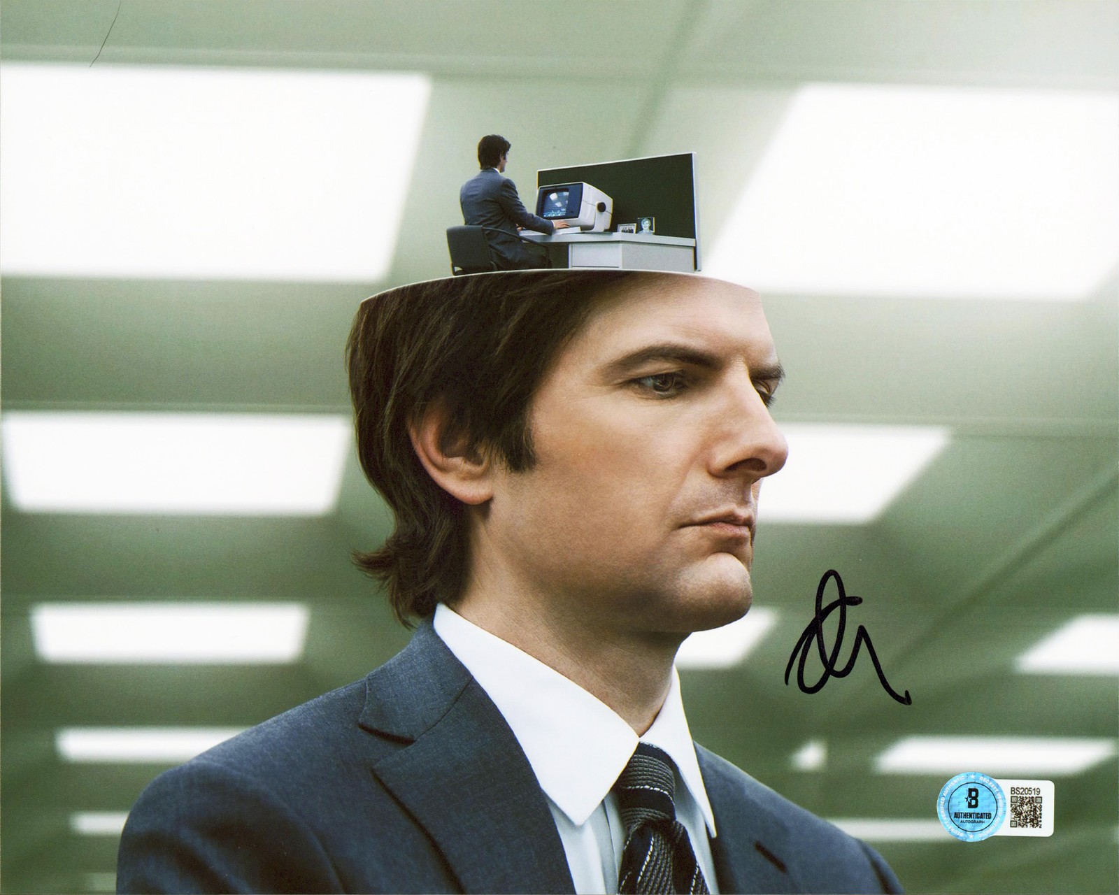 Adam Scott Severance Authentic Signed 8x10 Horizontal Photo BAS #BS20519 