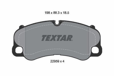 Textar 2295901 Front Brake Pad Set Fits Porsche 911