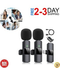 Dual Wireless Lavalier Microphone Camera/iPhone/Android/GoPro Professional Lapel
