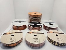 New Celebrate It Halloween  Fall Ribbon Lot 9 Rolls