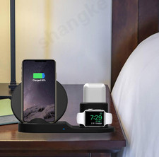 3 in 1 Wireless Charging Station for iPhone Apple Watch AirPods Fast Charger