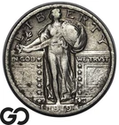1919-D Standing Liberty Quarter *Highly Collectible Key Date* VF+, Bids: 440