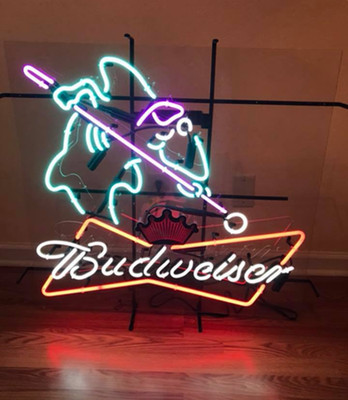 24''x20'' Play Pool Billiards Neon Sign Lamp Light Bar Beer Game Room Decor