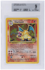 Pokemon 1999 Set Base Charizard Holo #4 BGS 9