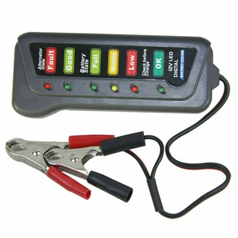 Mini Portable Car 12V Battery Tester Condition Kit With 6LED Digital Indication - Image 3 of 4