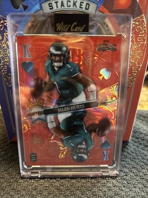 2024 Wild Card 5 Card Draw Jalen Hurts Mirror 1/1 King of Hearts