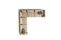 Ecksofa L-Form Wohnzimmer Sofa Couch Design Modern Polstersofa MöBel