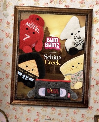 Bum Bumz Schitt's Creek (Set of 5) Plush 7.5''. NWT! ADORABLE  