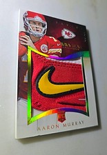 2014 Immaculate AARON MURRAY Rookie Gloves Chiefs Nike Logo # 8/10 🔥 1/1 Type