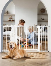 29-55 Inch Extra Wide Baby/Dog Gate, PressGuard P7, Metal Auto Close, Pressur...