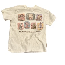 Tokyo Disney Duffy and Friends T-shirt size Small You Make me Smile double sided