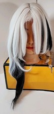 NEW Arlecchino Anime Genshin Impact Cosplay Hair Wig Harajuku White Black Red